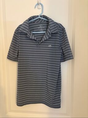 Southern Tide Navy & Light Blue Striped Polo size Youth M (8-10)